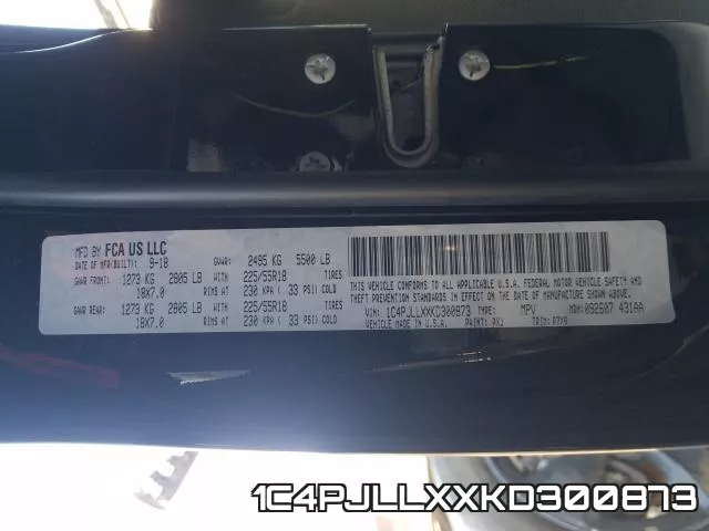 1C4PJLLXXKD300873 фото 2