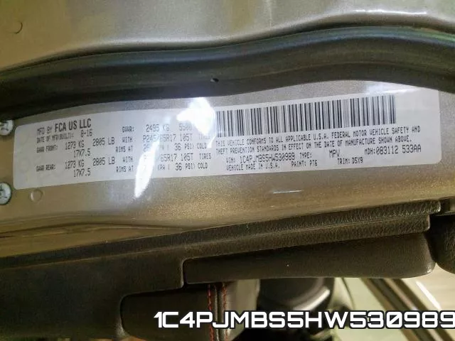 1C4PJMBS5HW530989 фото 2
