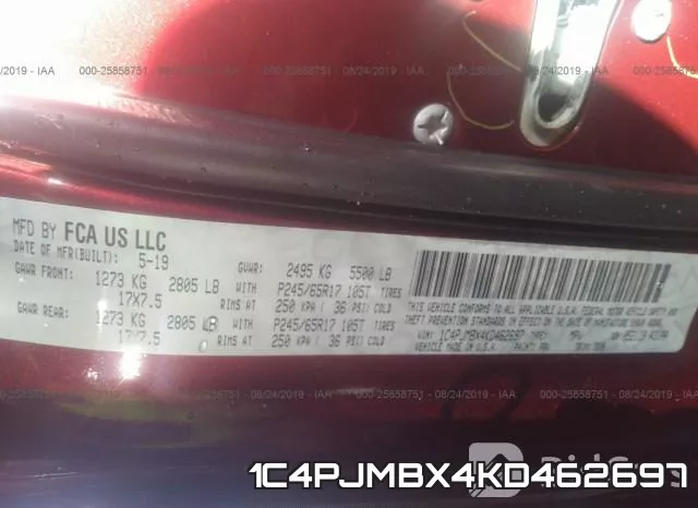 1C4PJMBX4KD462697 фото 10