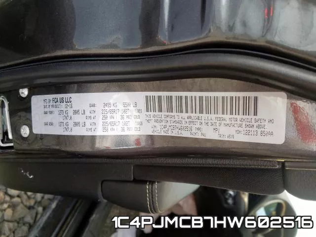 1C4PJMCB7HW602516 фото 2