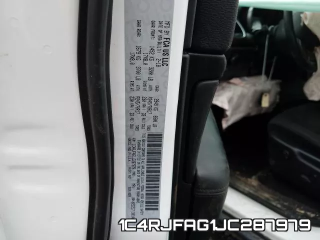 1C4RJFAG1JC287979 фото 2