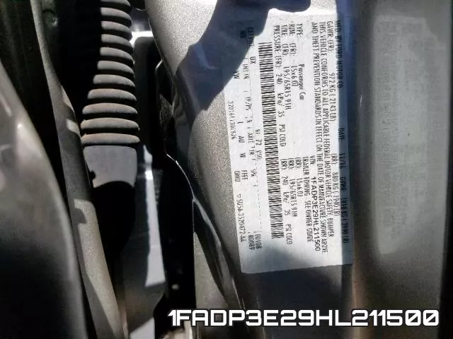 1FADP3E29HL211500 фото 2