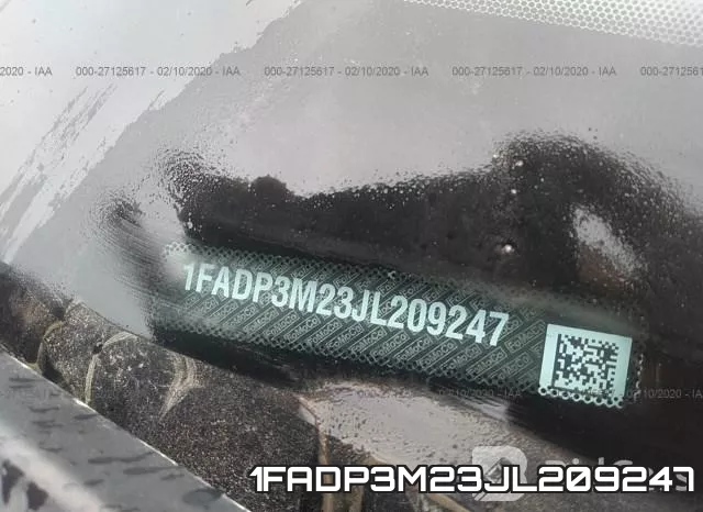 1FADP3M23JL209247 фото 10