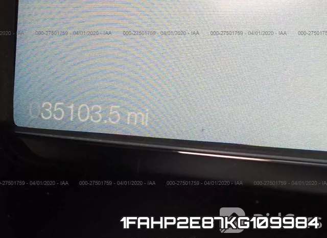 1FAHP2E87KG109984 фото 8
