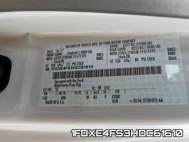 1FDXE4FS3HDC61610 фото 2