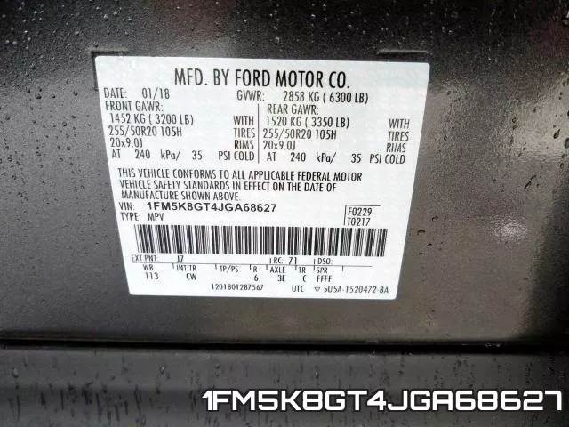 1FM5K8GT4JGA68627 фото 2