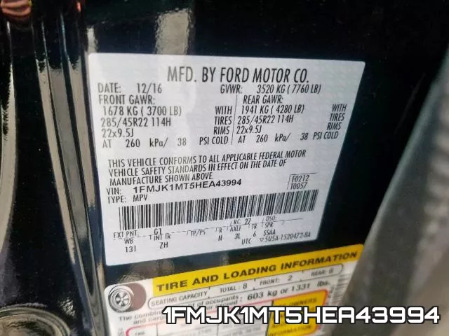 1FMJK1MT5HEA43994 фото 2