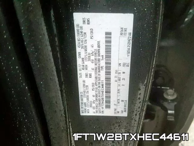 1FT7W2BTXHEC44611 фото 2