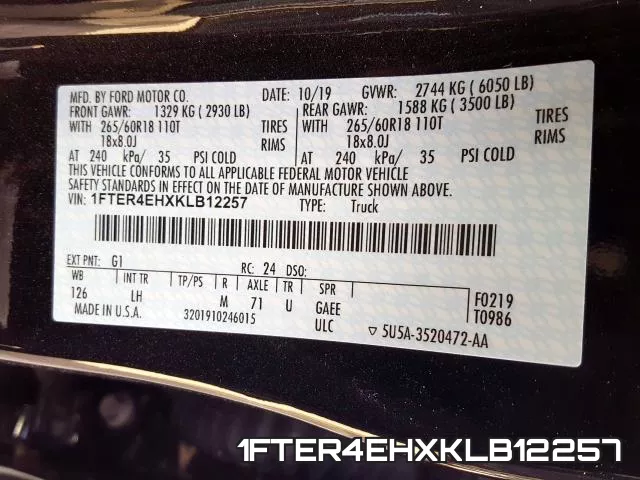 1FTER4EHXKLB12257 фото 2