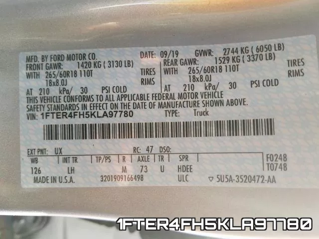 1FTER4FH5KLA97780 фото 2