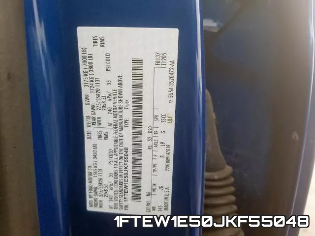 1FTEW1E50JKF55048 фото 2