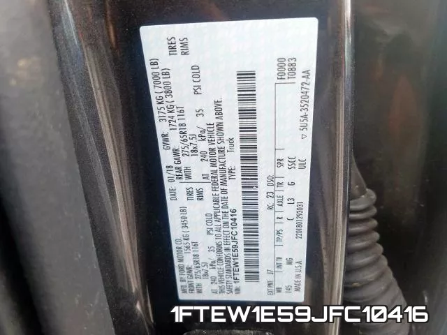 1FTEW1E59JFC10416 фото 2