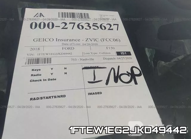 1FTEW1EG2JKD49442 фото 8