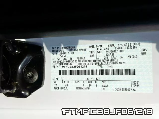 1FTMF1CB8JFD61218 фото 2