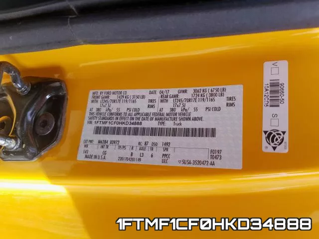 1FTMF1CF0HKD34888 фото 2
