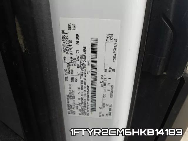 1FTYR2CM6HKB14183 фото 2