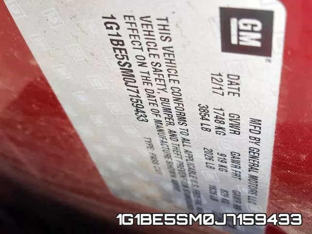 1G1BE5SM0J7159433 фото 2