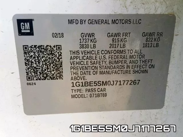 1G1BE5SM0J7177267 фото 2