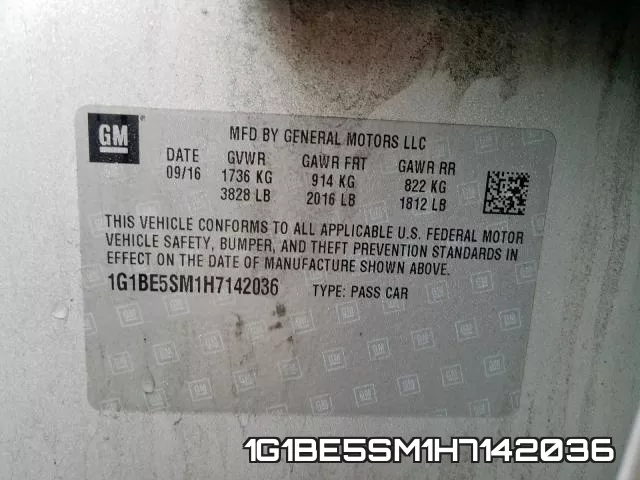 1G1BE5SM1H7142036 фото 2