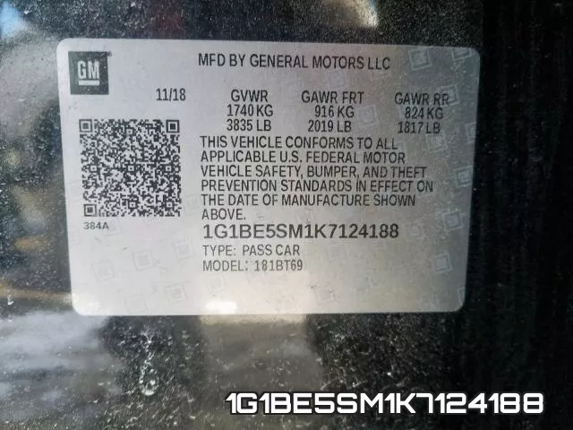1G1BE5SM1K7124188 фото 2