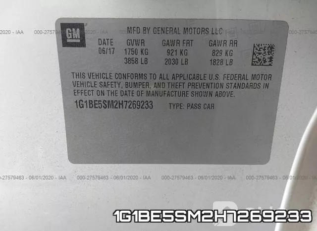 1G1BE5SM2H7269233 фото 10