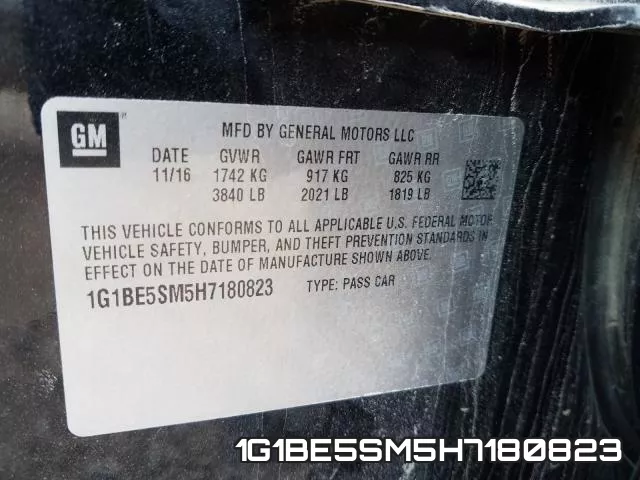 1G1BE5SM5H7180823 фото 2