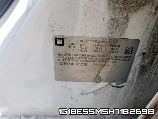 1G1BE5SM5H7182698 фото 2