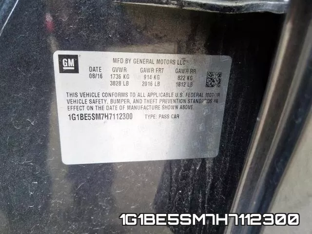 1G1BE5SM7H7112300 фото 2