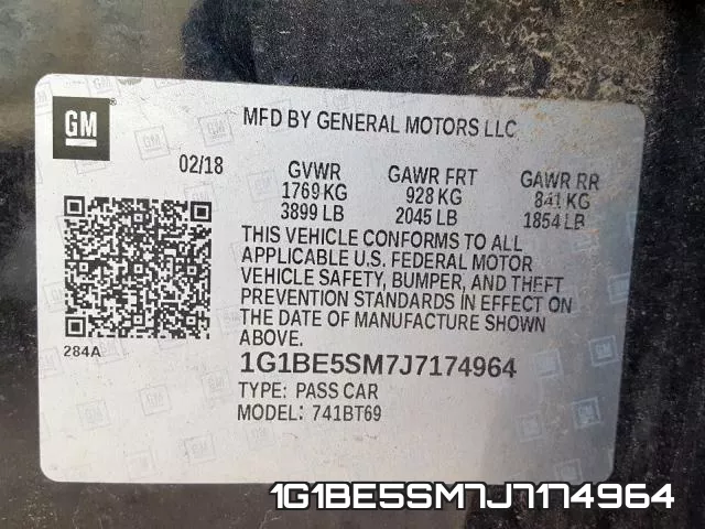 1G1BE5SM7J7174964 фото 2