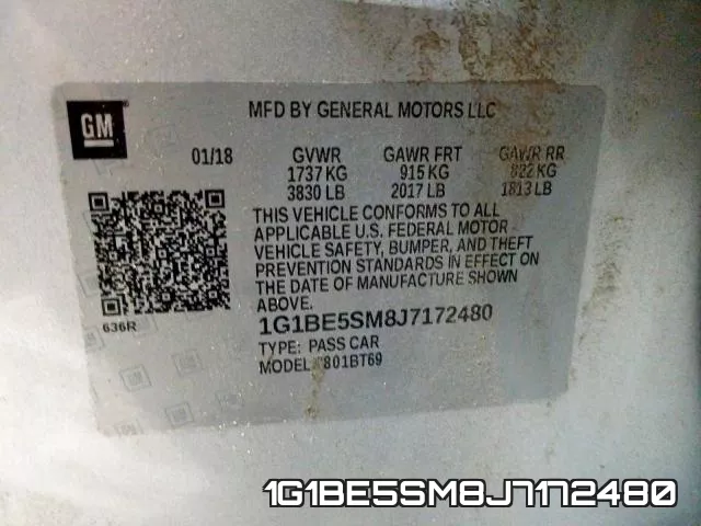 1G1BE5SM8J7172480 фото 2