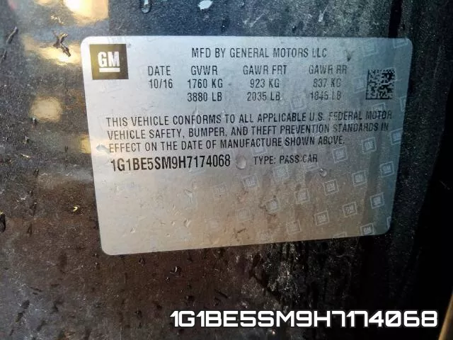 1G1BE5SM9H7174068 фото 2