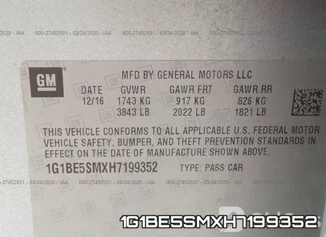 1G1BE5SMXH7199352 фото 10
