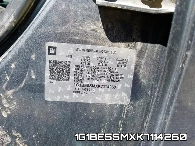1G1BE5SMXK7114260 фото 2