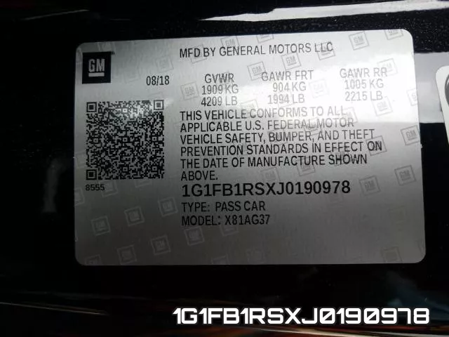 1G1FB1RSXJ0190978 фото 2