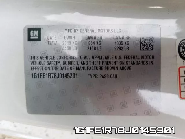 1G1FE1R78J0145301 фото 2