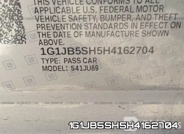 1G1JB5SH5H4162704 фото 10