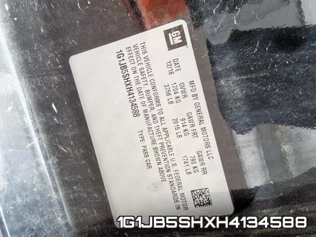 1G1JB5SHXH4134588 фото 2