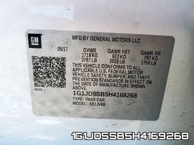 1G1JD5SB5H4169268 фото 2