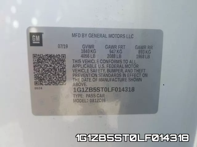 1G1ZB5ST0LF014318 фото 2