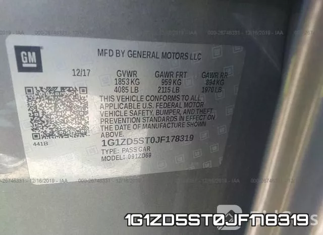 1G1ZD5ST0JF178319 фото 10