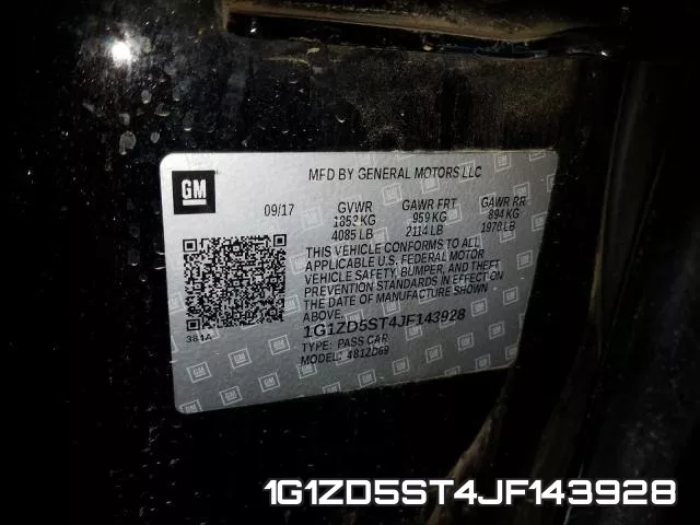 1G1ZD5ST4JF143928 фото 2