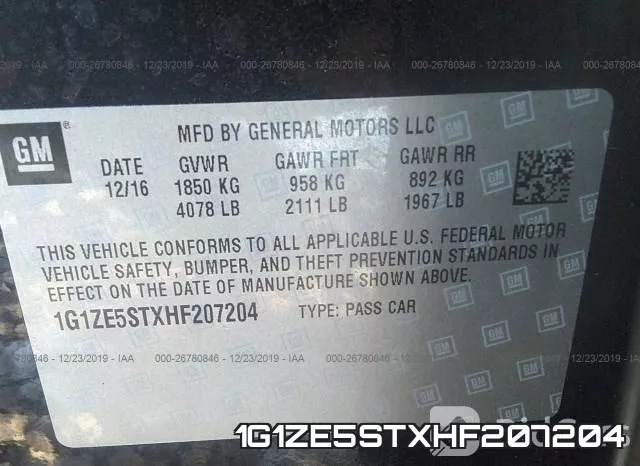1G1ZE5STXHF207204 фото 10