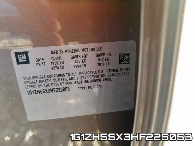 1G1ZH5SX3HF225053 фото 2