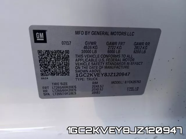 1GC2KVEY8JZ120947 фото 2