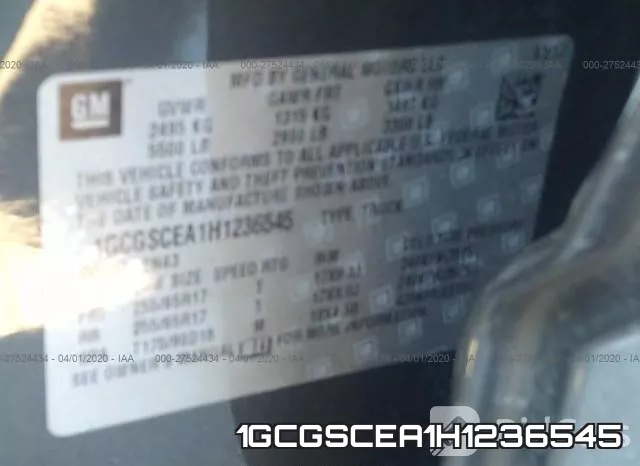 1GCGSCEA1H1236545 фото 10