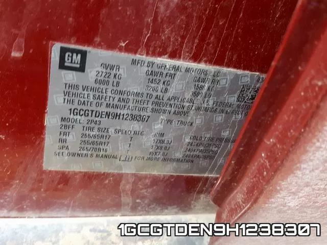 1GCGTDEN9H1238307 фото 2