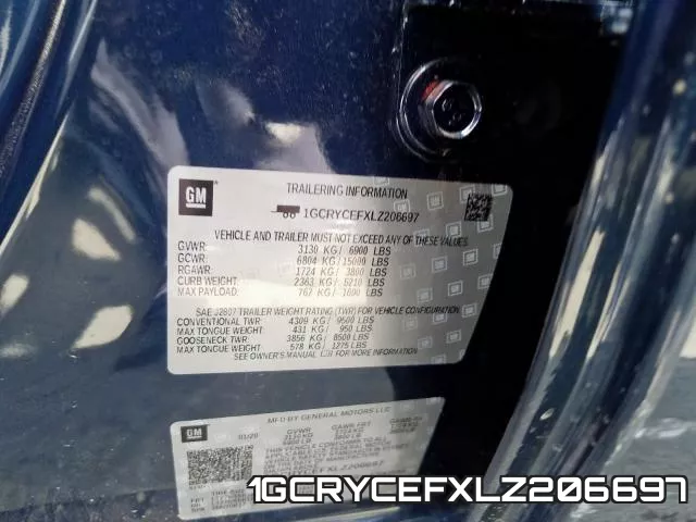 1GCRYCEFXLZ206697 фото 2
