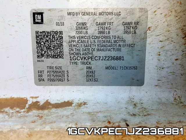 1GCVKPEC7JZ236881 фото 2