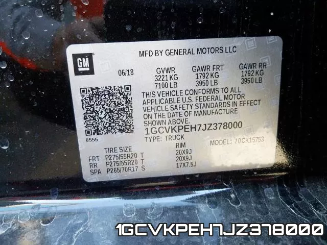 1GCVKPEH7JZ378000 фото 2