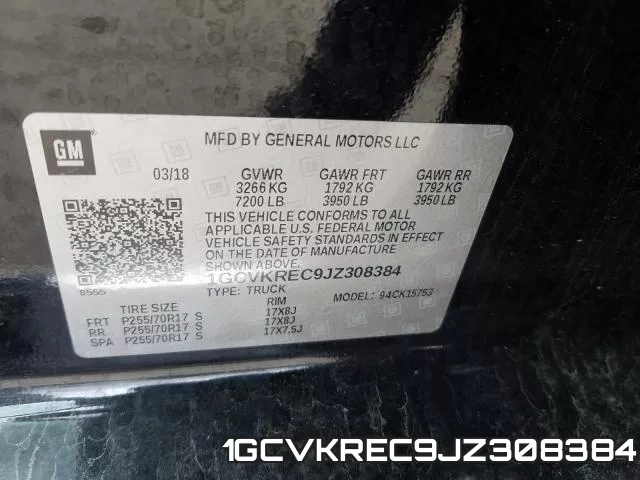 1GCVKREC9JZ308384 фото 2